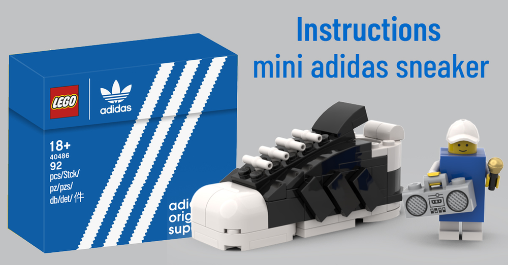 Instructions for LEGO 40486 mini adidas sneaker