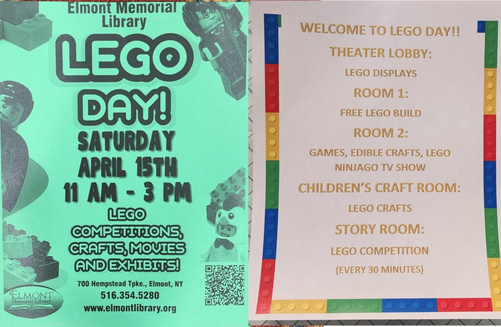 I LUG NY @ Elmont Library LEGO Day, April 15, 2023