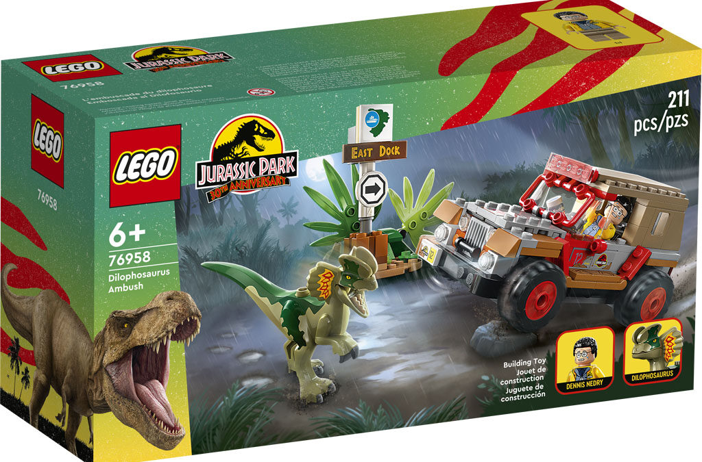 lego-jurassic-park-dilophosaurus-ambush-(76958)-amazon-sale-–-january-2024