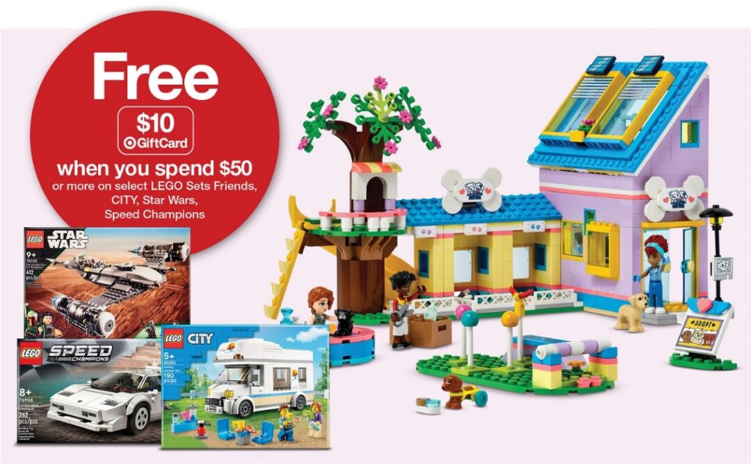 [us]-target-free-$10-gift-card-with-$50-purchase-promo-on-select-lego-city,-friends,-speed-champions-&-star-wars-sets:-march-17-23,-2024