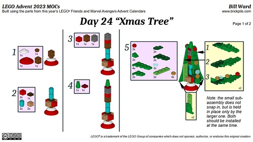 Advent 2023 Day 24 MOC Instructions