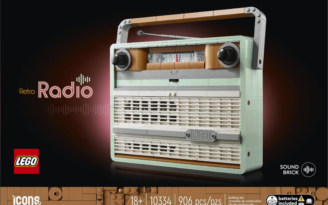 Annunciato il nuovo set LEGO Icons Radio Retrò