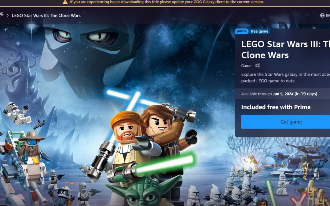 LEGO Star Wars III: The Clone Wars Free on Prime Gaming