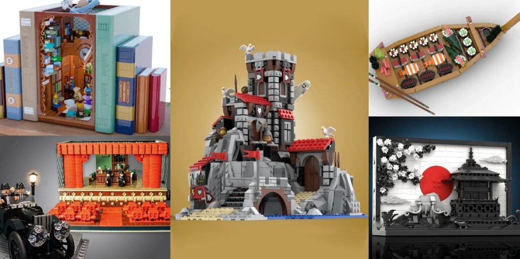 LEGO Ideas: Fünf weitere Entwürfe schaffen es in die 1. Reviewphase 2024