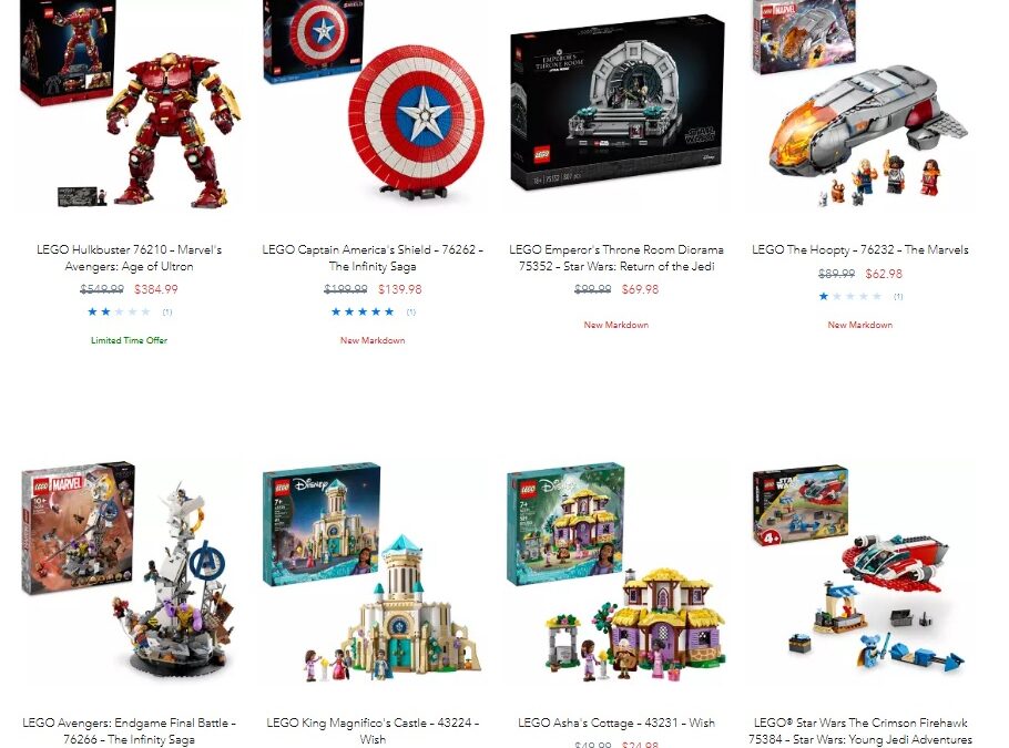 shopdisney-us-twice-upon-a-year-sale:-6-lego-sets-discounted-by-30%-off-and-2-lego-disney-wish-sets-40-60%-off
