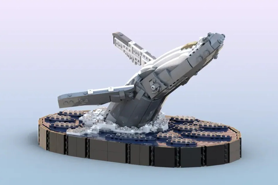 lego-ideas-humpback-whale-breach-achieves-10,000-supporters