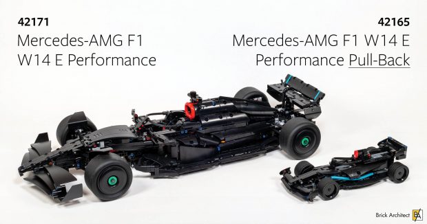 REVIEW: #42171 Mercedes-AMG F1 W14 E Performance & #42165 Pull-Back (LEGO Technic)
