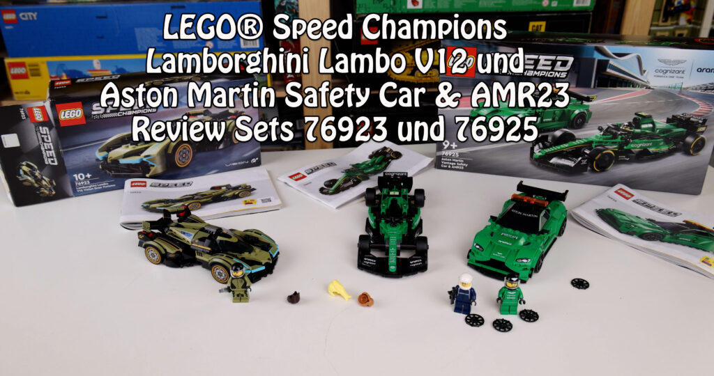 review-lego-lamborghini-lambo-v12-und-aston-martin-safety-car-&-amr23-(speed-champion-76923-/-76925)