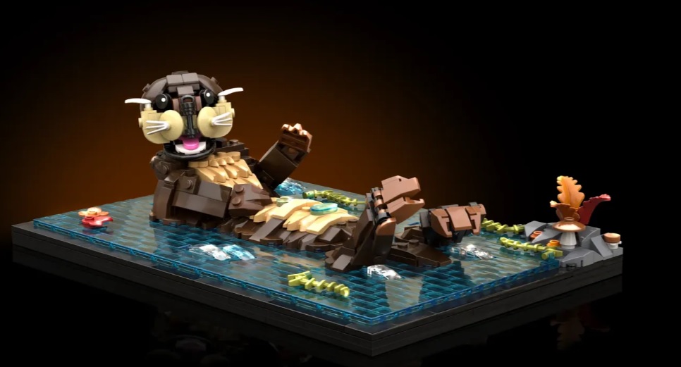 LEGO IDEAS Floating Sea Otter Project Creation Achieves 10 000 ...