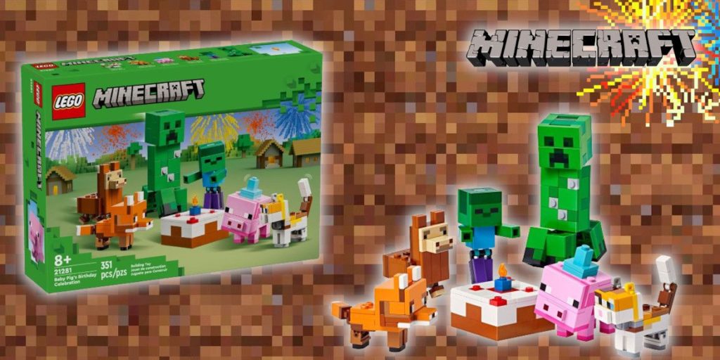 LEGO Minecraft 21281 Geburtstagsfeier des Babyschweins: Jubiläumsset offiziell vorgestellt!