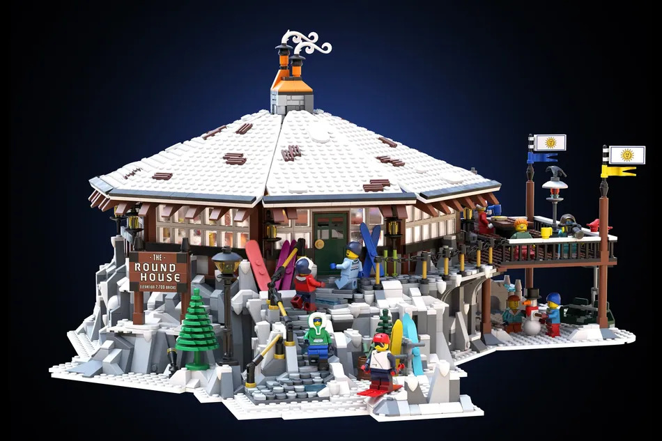 LEGO Ideas Round House Ski Lodge Achieves 10,000 Supporters