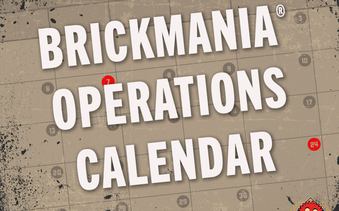 Brickmania Operations Calendar: October 2024