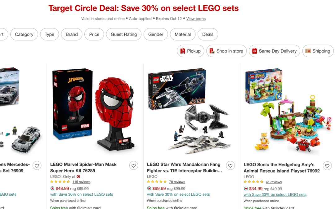 LEGO Target Circle Week 2024 Promotions Live