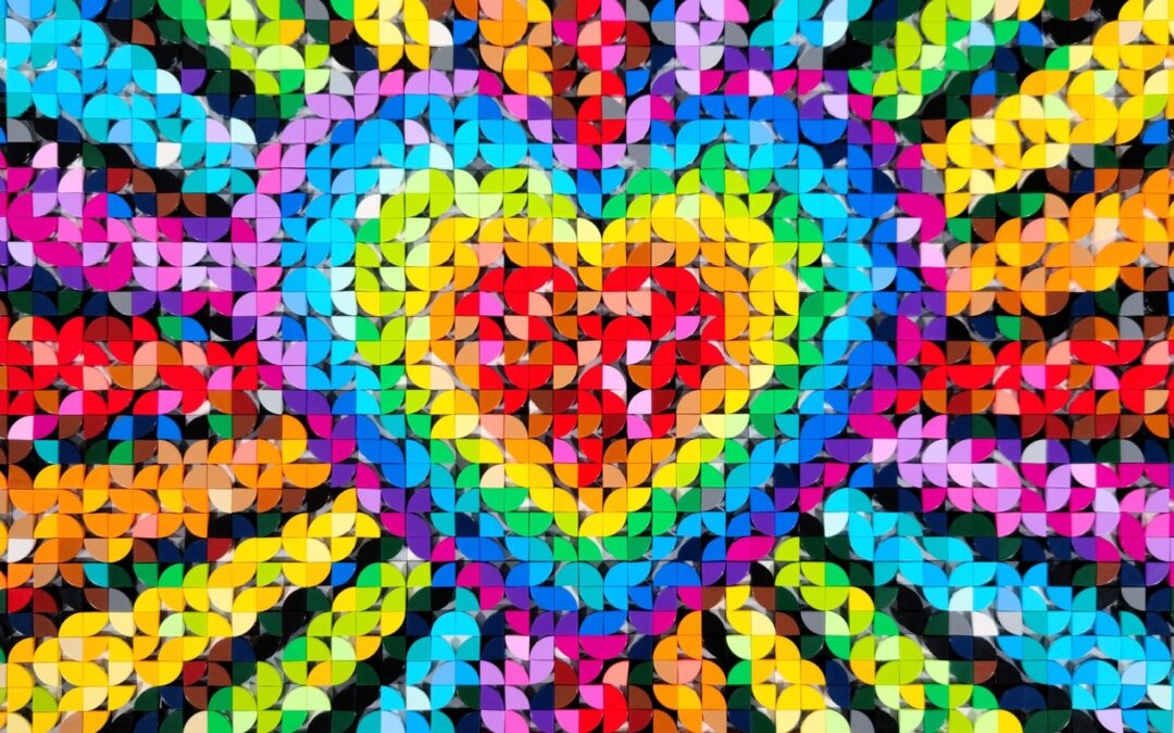 Rainbow Heart: A LEGO Mosaic Pulsing with Color