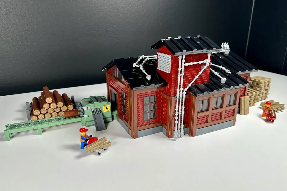 LEGO Ideas Sawmill Achieves 10,000 Supporters