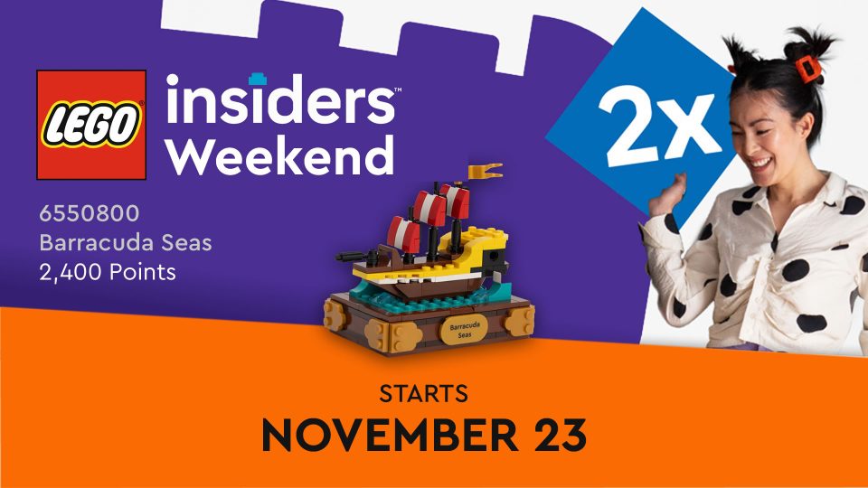 Barracuda Seas released LEGO Insiders Weekend (23-24 November)