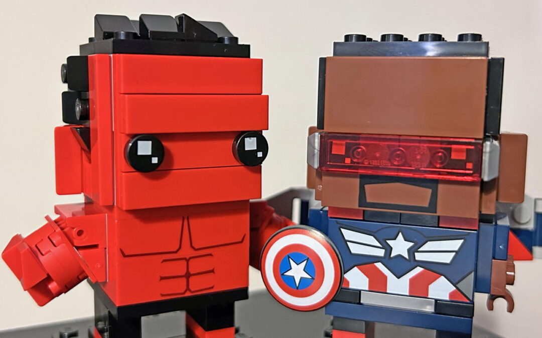 Recensione del set 40668: Brickheadz Capitan America e Hulk rosso