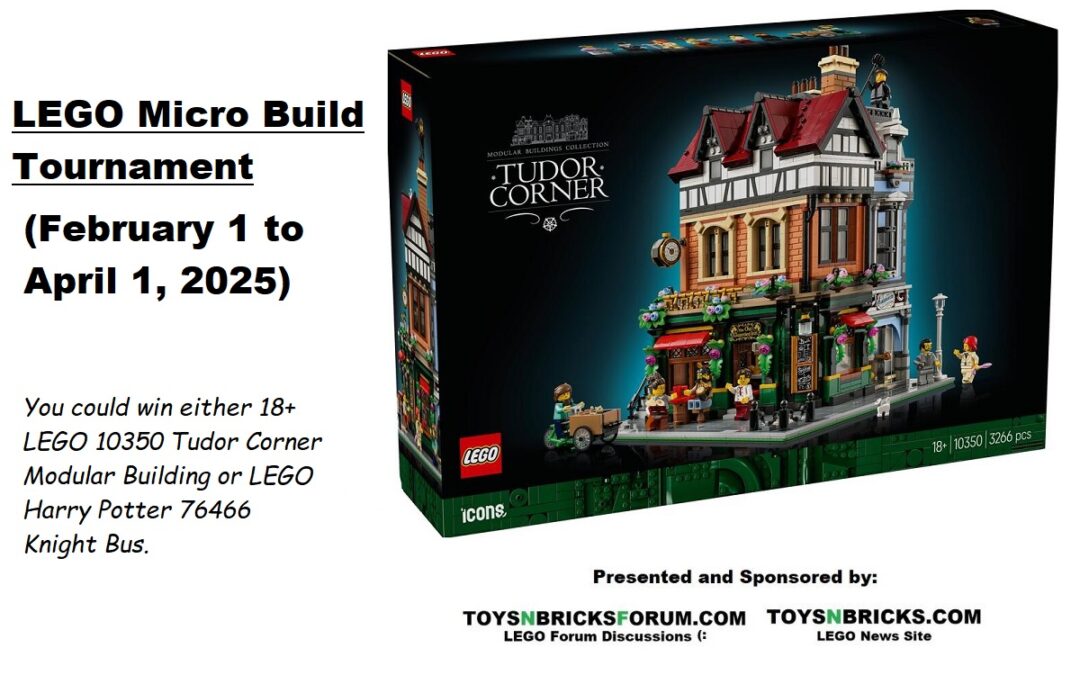 [Contest] LEGO Micro Build Tournament Building Contest 2025: Win New 18+ LEGO Icons Tudor Corner Modular Building & More