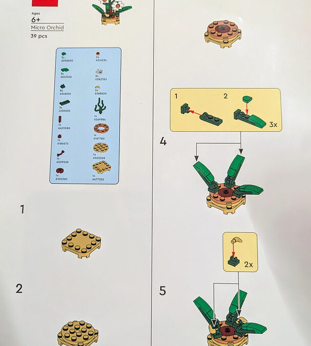 LEGO Mini Orchid Make & Take Instructions