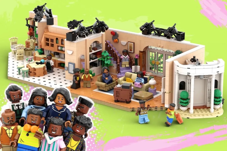 LEGO IDEAS The Fresh Prince of Bel-Air Banks Mansion Project Creation Achieves 10 000 Supporters