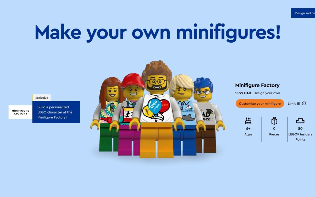 LEGO Minifigure Factory Now Available in Canada